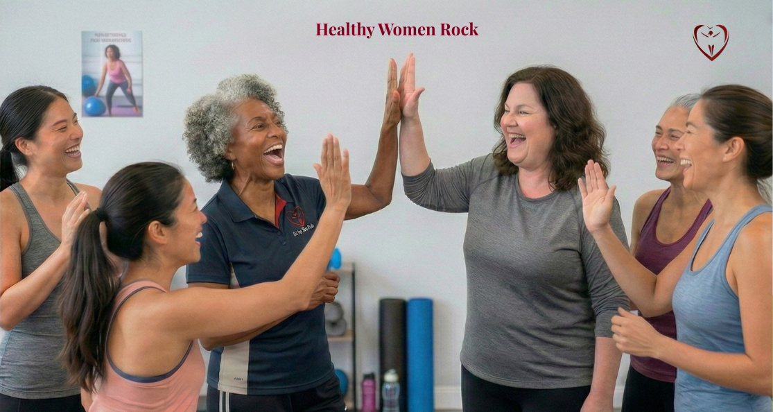 Women celebrating together at Fit to Be Fab Studio